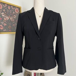 💜SOLD💜 Banana Republic Petite Black Wool Blazer Career Elegant Classic Preppy